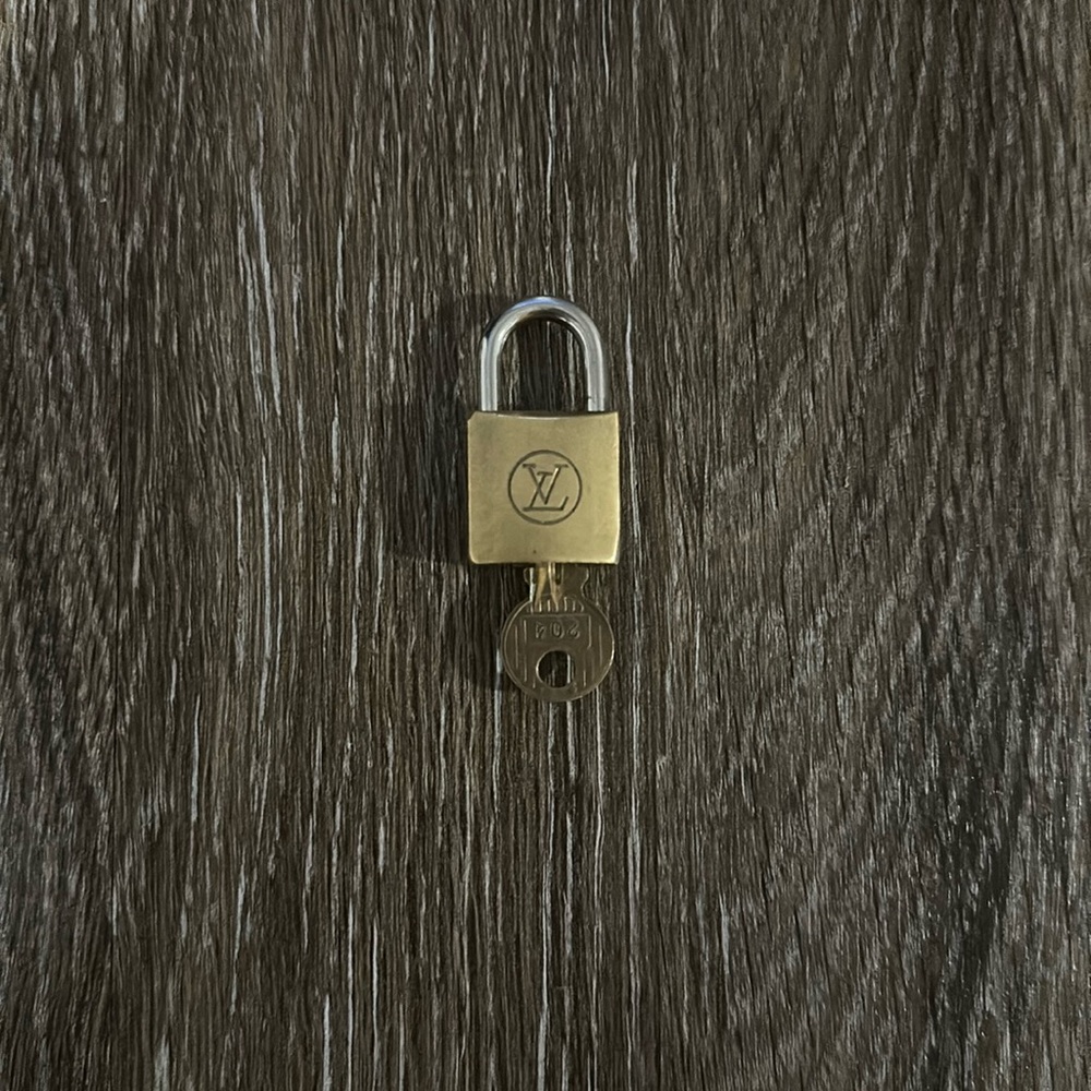 Louis Vuitton vintage lock and key